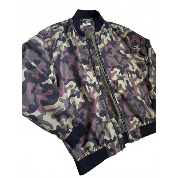 Coofandy Men’s Camo Windbreaker Zip Up Jacket Large L Inside Pocket - Picture 2 of 7